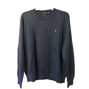 Polo Ralph Lauren Merino Wool Crewneck Sweater Mens Medium Pullover Long Sleeve